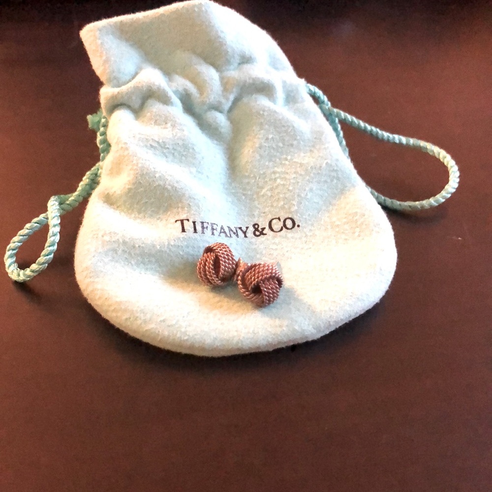 Tiffany & Co. knot earrings in sterling silver